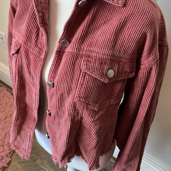 Burgundy Corduroy Jacket - Picture 3 of 5